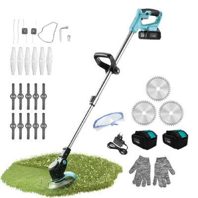 Produktbild von Cecotec Akku-Rasentrimmer/Kantenschneider FastCut 4000 Freemove, 2 Akkus mit 21 V und 4000 mAh, Leistung 650 W