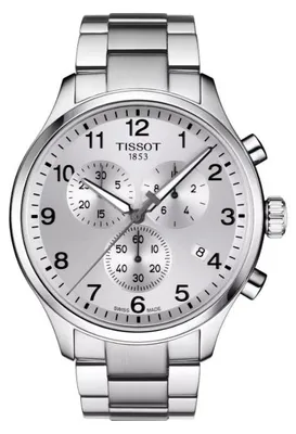 Zdjęcie produktu dla Tissot Chrono XL Classic ze srebrną tarczą, 45 mm, stal