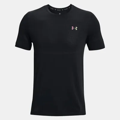 Produktbild von Under Armour Men's UA Rush Seamless Legacy Black/Black S Fitness T-Shirt