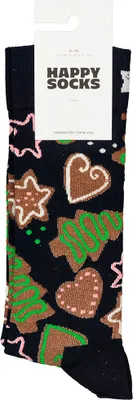 Image de Happy Socks Gingerbread Cookies Crew-chaussettes Noir UE 36-40 Homme Noir UE 36-40