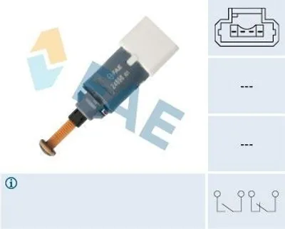 Produktbild von FAE Bremslichtschalter 24898 passend für PEUGEOT 206 Schrägheck (2A/C) mechanisch