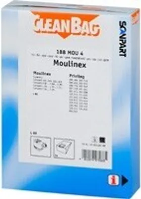 Produktbild von CleanBag Staubsaugerbeutel 188MOU4 für Moulinex E5