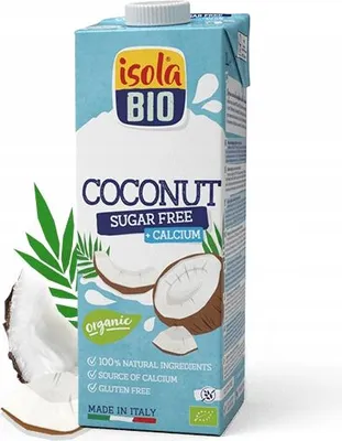 Obrázok produktu pre Kokosový nápoj bez cukru s vápnikom bez lepku1 liter Isola