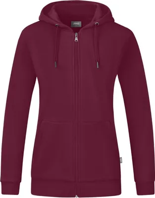 Produktbild von JAKO Damen Kapuzenjacke Organic, Farbe:maroon, Größe:42