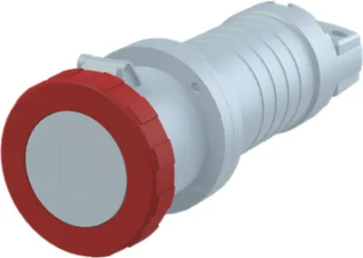 Productafbeelding van Amphenol 125 Ampère CEE-koppeling, 4-polig (3P+PE), vrouwelijke connector, codering 6h, rood, 380/415V, frequentie 50 en 60Hz