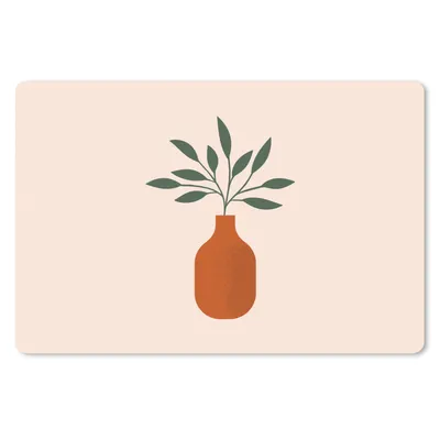 Produktbild von MuchoWow® Mauspad Mousepad Vase - Pflanze - Pastell. 27x18 cm - Mousepads - Maus Mat - Pad - Mausunterlage - Büroartikel - Desk Matten