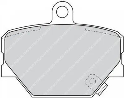 Produktbild von FERODO Bremsbeläge Bremsklötze VORNE mit Warnkontakt FDB845B