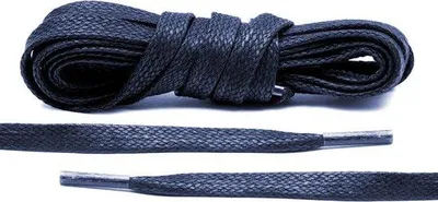 Productafbeelding van The Kicks Don Wax Veters Plat - 150 cm - Donkerblauw - 8mm