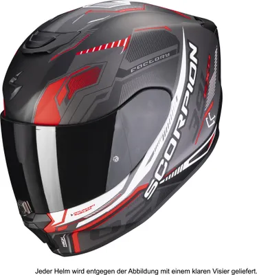 Obrázek produktu pro Scorpion Exo 391 skin černo-stříbrno-červený matný XL