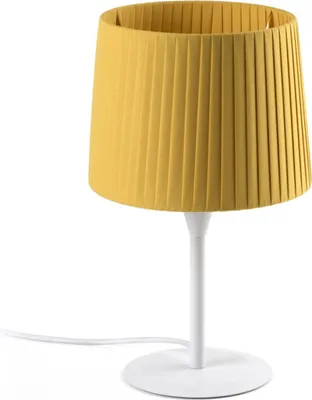 Image de SAMBA Mini lampe de table blanc/soie polyester jaune 64316-36