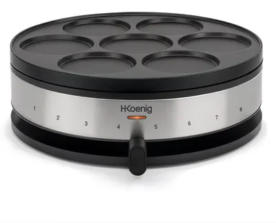 Elektrische Crêpe-Maker 2-in-1, 33/10 cm, 1500 W, antihaftbeschichtet