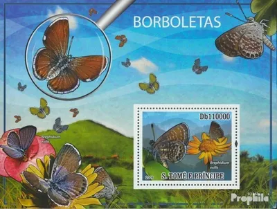 Produktbild von Briefmarken Sao Tome e Principe 2009 Mi Block700 (kompl.Ausg.) postfrisch Schmetterlinge