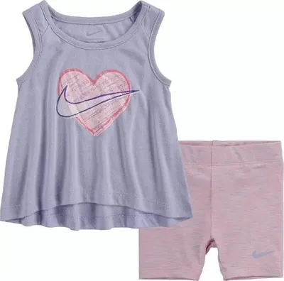 Produktbild von Nike Bici Tank & Space Dye Kinderset Weiß