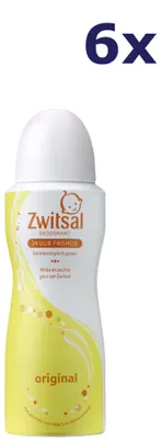 Immagine prodotto di 6 deodoranti spray Zwitsal - Original 100 ml