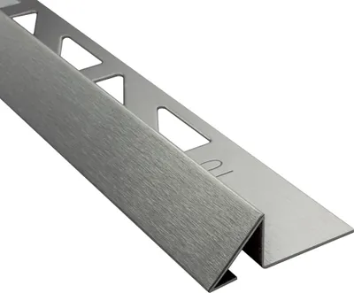 Produktbild von tktrading24 Edelstahl V2A gebürstetes V-Profil, Länge 250 cm, Höhe 10 mm, Tiefe 10 mm, Kantenschutz und Dekoration für Innen- und Außenbereich, zuschneidbar