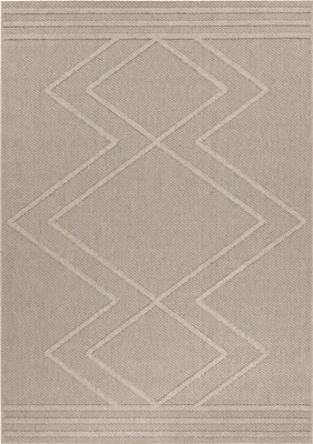 Produktbild von Carpetsale24 In & Outdoor Teppich Skandi Boho Stil Einfarbig Flachgewebe Wetterfest Wohnzimmer Balkon Terrasse Küchenteppich, Grösse: 80x150 cm