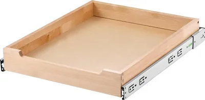 Immagine prodotto di Organizer estraibile per armadio Ripiano scorrevole con chiusura ammortizzata Cassetto in legno 43 cm x 53 cm