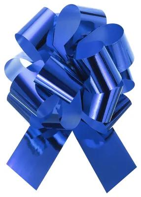 Image de Lot de 10 rubans métallisés pour cadeaux et fêtes, couleur bleu