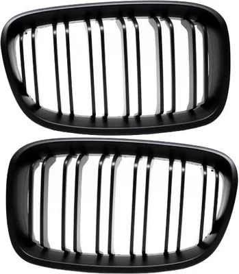 Produktbild von Set Doppelsteg Kühlergrill Schwarz Matt passend für BMW F20 F21 vor Facelift bj 11-15