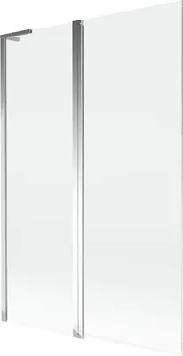 Image de Mexen Mist L Paroi pliante pour baignoire à 2 volets 120 x 150 cm, transparent, chrome - 8A9L-120-011-01-00