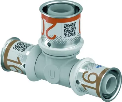 Produktbild von UPONOR S-Press PLUS, T-Stück, reduziert, PPSU, 16-20-16, 1 Stk.