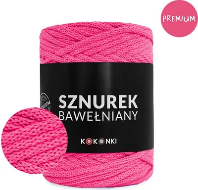 Produktbild von Premium Baumwollseil 5mm Fuchsie 100m Kokonki