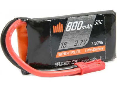 Obrázek produktu pro Spektrum LiPo 3.7V 800mAh 30C JST