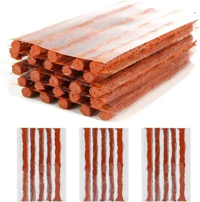 Productafbeelding van 40 stuks bandenreparatiestrips, bandenlonten, set voor autobanden, reparatieset voor autobanden, bandenreparatieset voor auto, motorfiets, bestelwagen