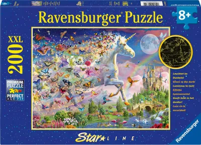 Image de Ravensburger Legpuzzel XXL Fantasy Unicorn Star Line, 200pcs.