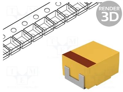Produktbild von 5x Kondensator: Tantal 35VDC 1411 ±10% 2,2uF SMD Geh: B  -55÷125°C TAJB225K035RNJ