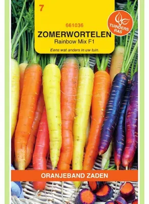 Image de Oranjeband, mélange de carottes Rainbow F1 - 1 paquet de graines