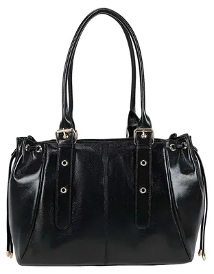 Produktbild von Gallantry, Damen Shopper Tasche  mit verstellbaren Henkeln, Schwarz