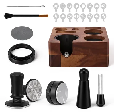 Barista Set mit Stampstation 51/54/58 mm, 9-teilig