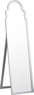 Obrázok produktu pre BELIANI Stojace zrkadlo strieborné MDF rám sklo 40 x 150 cm vysoké so stojanom moderný dizajn