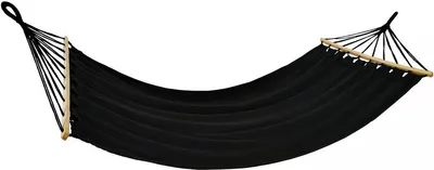 Produktbild von Garten-Hängematte 1 Person 200x100cm mit Stab 1064055 anthrazit
