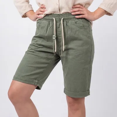 Produktbild von Bermuda Jeans Shorts Mom Fit Kurze Sommerhose mit Stretch Größe 34-48 für Damen