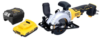 Zdjęcie produktu dla DeWalt DCS 571 D1 Akumulatorowa pilarka tarczowa 18 V 115 mm bezszczotkowa + 1x akumulator 2,0 Ah + ładowarka