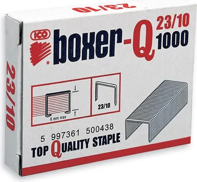 Obrázek produktu pro Spony do sešívačky Boxer-Q, 23/10, 1 000 ks
