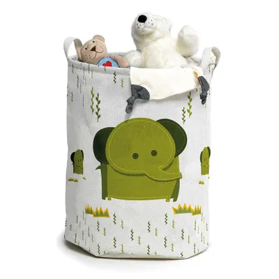 Produktbild von Domopak Kinder-Textilspielzeugkorb Oval, Elefant