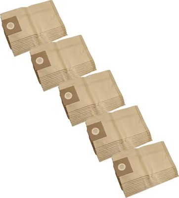 Produktbild von vhbw 50x Staubbeutel kompatibel mit Nilfisk Saltix Staubsauger - 27cm x 27cm braun