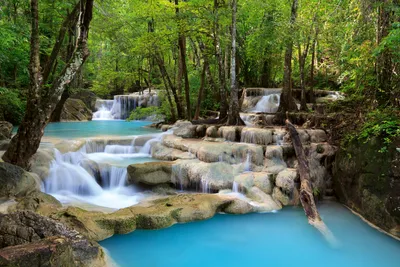 Produktbild von Fototapete - Waterfall 375x250cm - Vliestapete