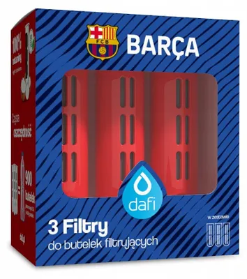 Obrázek produktu pro Dafi Soft & Solid Filtry do lahve FC Barcelona červené