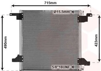 Produktbild von VAN WEZEL 30005377 Kondensator Klimaanlage Klimakondensator passend für MERCEDES-BENZ M-Klasse (W163)