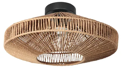 Immagine prodotto di Plafoniera - naturale nero - Bloeba - metallo corda - Ø 40cm - E27 - 4504ZW - Steinhauer