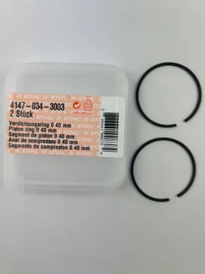 Image de 2x STIHL original Kolbenringe 41470343003 40mm MS201