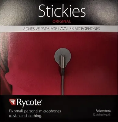 Productafbeelding van Rycote Stickies - Plakkers voor lavaliermicrofoons, 30 stuks.