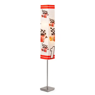 Produktbild von Brilliant Racing E14 STA 1 Standleuchte, 2-flammig eisen/weiß-rot 56158/71