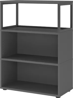 Produktbild von bümö flexi Aktenregal offen - 3 Ordnerhöhen - Nachbildung: Graphit