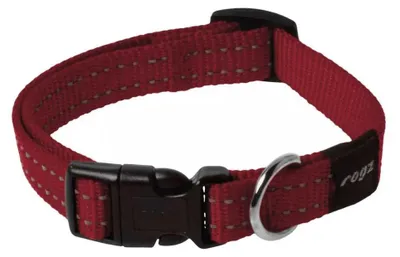 Produktbild von Rogz For Dogs Nitelife Halsband Rot