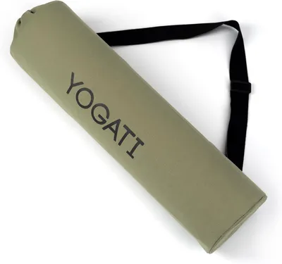 Imagen del producto de Bolsa grande de yoga, color verde, con correa de hombro ajustable, para esterilla de yoga y accesorios, ideal para usar en el estudio o al aire libre